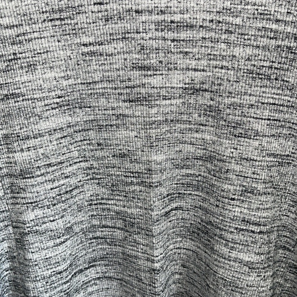 Three Dots Asymmetrical Heathered Open Cardigan Sweater Size S, Black & Gray - Picture 5 of 6